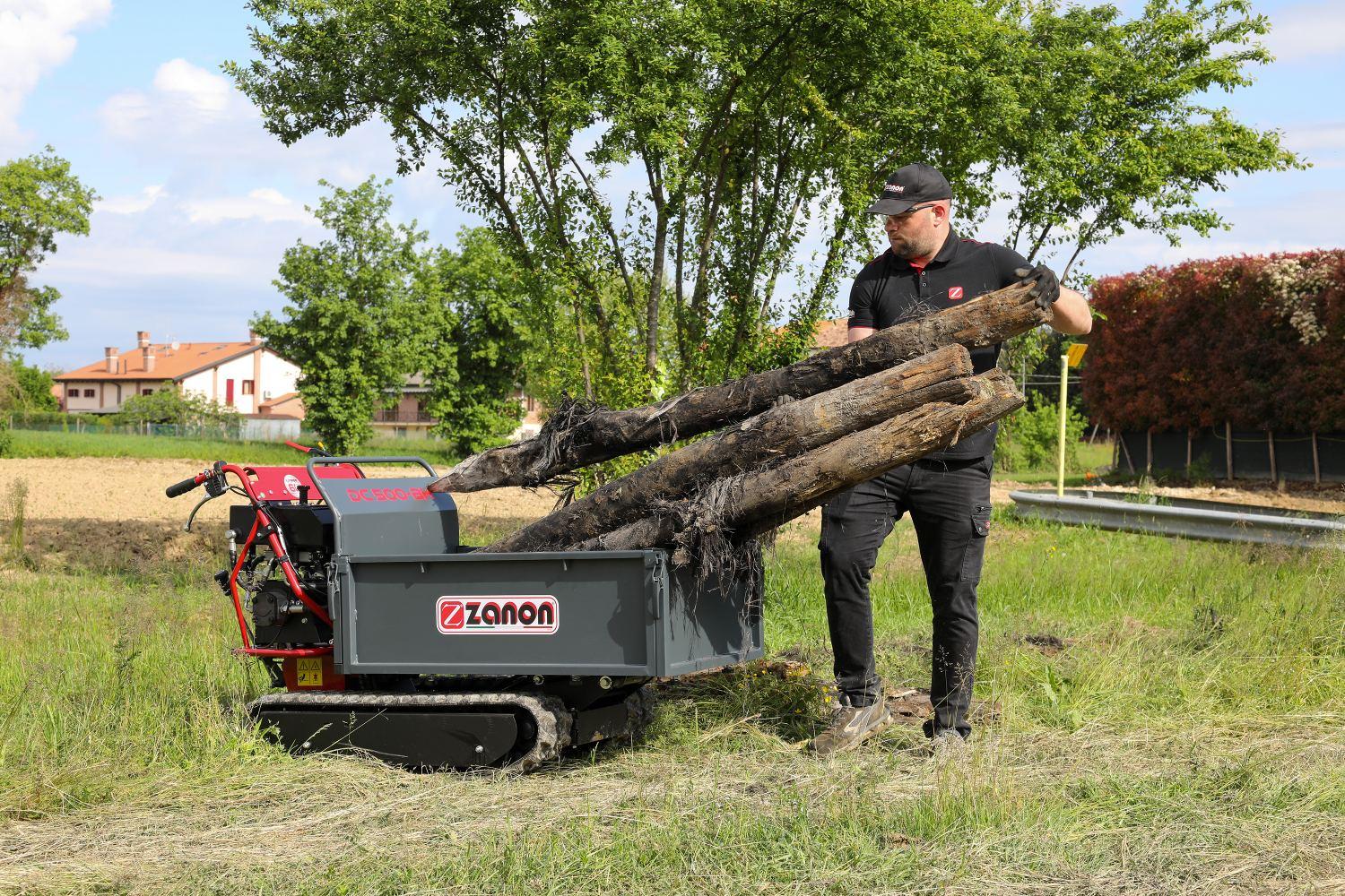 Motocarriola DC 500 per trasporto legno - Zanon