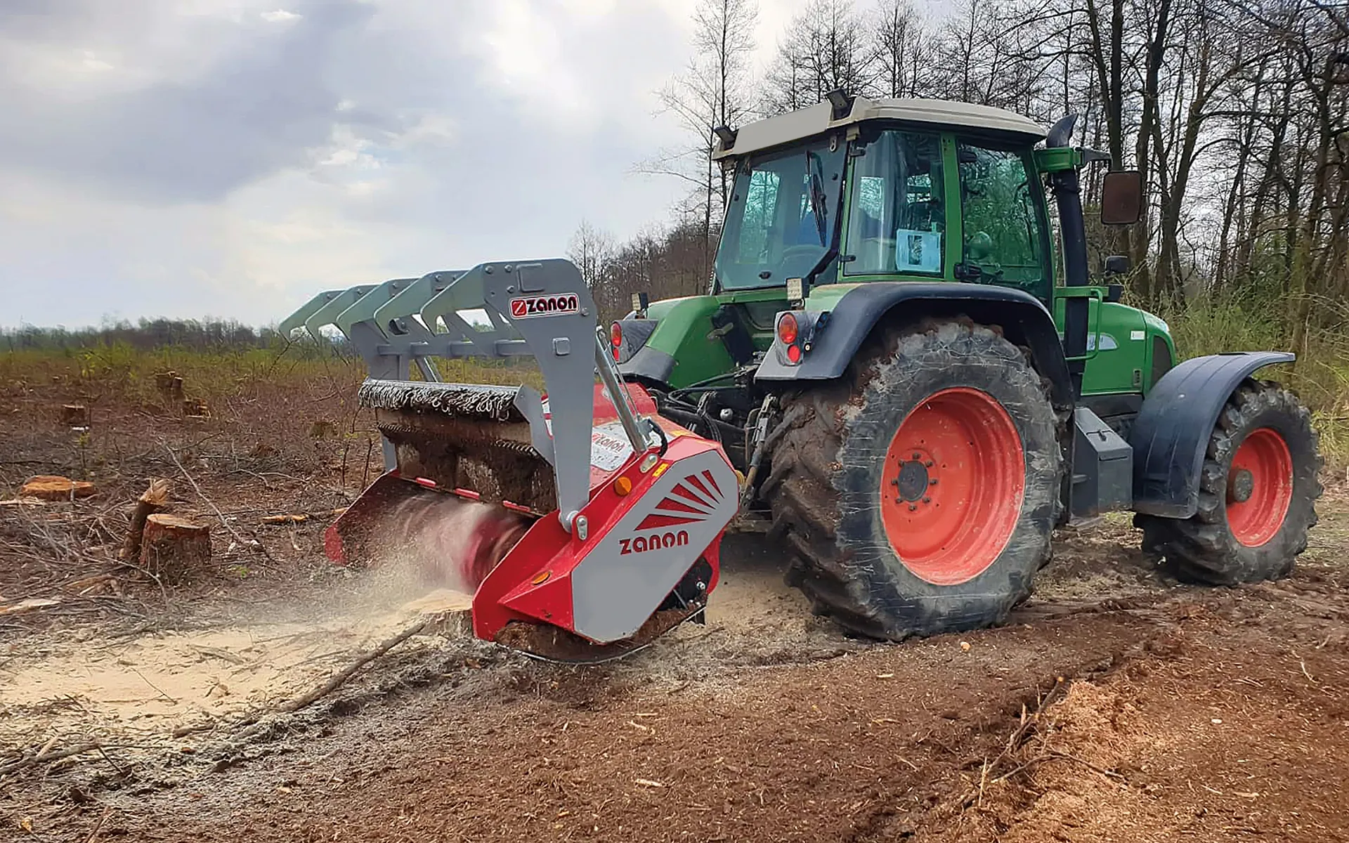Heavy-duty forestry mulcher with Widia® roller inserts - Zanon